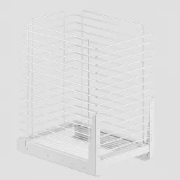 Kihúzható szennyestartó kosár csillapítással és ajtóra szerelhető ORTA / Matt fehér