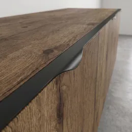 PABLO ajtóél fogantyú / Fekete matt