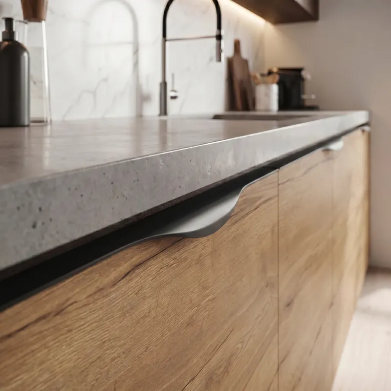 PABLO ajtóél fogantyú / Fekete matt