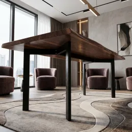 ROXA asztalszerkezet / Fekete matt