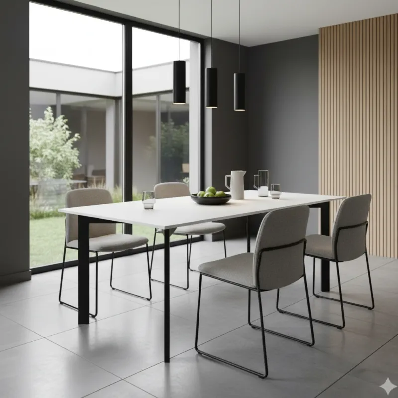 ROXA asztalszerkezet / Fekete matt