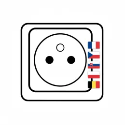 Kihúzható elektromos aljzat ASTRA 3x230V FRANCIA / Fekete
