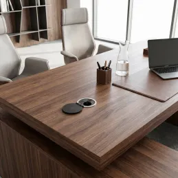 Belső asztali aljzat LUPO FRENCH 1x230V + USB A/C - Fekete