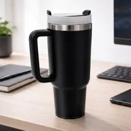 Termo pohár italokra TROPHY 1200 ml / Fekete