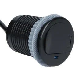 Belső aljzat ALPHA BOX SCHUKO 1x230V + USB C / Fekete matt