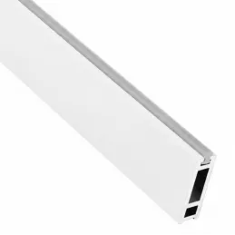 1 m-es SLIM ruhafogas rúd LED szalaghoz végekkel / Matt fehér