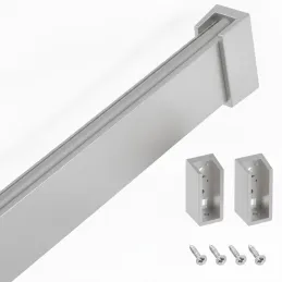 Akasztórúd 1m SLIM LED szalaghoz végekkel / Alumínium