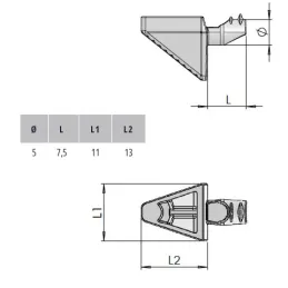 Polctartó ELO D5 / Nikkel - 10 db