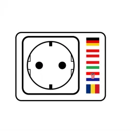 Belső sarok elosztó CORNER SCHUKO 2x 230V + USB A-C / Matt fehér