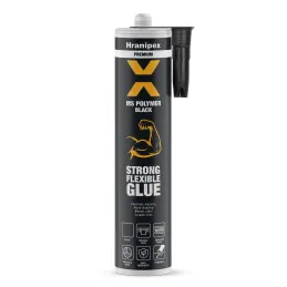 MS POLYMER ragasztó 290 ml azonnali rögzítéssel / Fekete