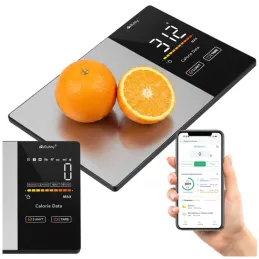 Konyhai digitális mérleg FIT BODY alkalmazással / Fekete