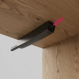 Nyomónyitó fogantyú nélküli ajtónyitáshoz MOVE Maxi / Fekete