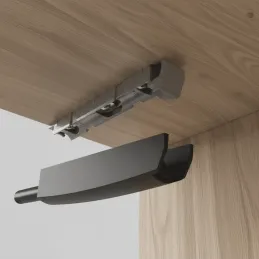 Nyomózár fogantyú nélküli ajtónyitáshoz MOVE Mini / Fekete