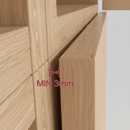 Nyomózár fogantyú nélküli ajtónyitáshoz MOVE Mini / Fekete