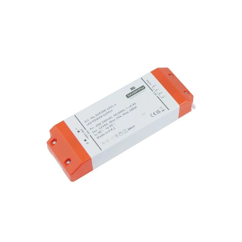 LED Trafo PRÉMIUM SLIM 12V DC / 180W
