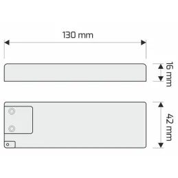 LED Trafo (hálózati adapter) 12V / beépített csatlakozókkal