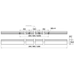 NARA fogantyú / Matt fehér