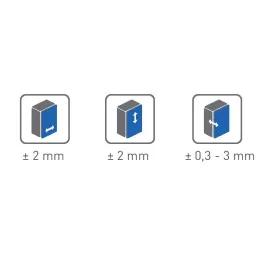 MINI ráolvasztott pánt csillapítással, 26 mm CLIP / Fekete