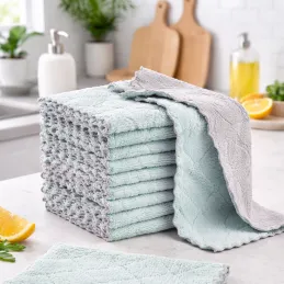 TOPCLEAN mikroszálas törlőkendő készlet - 10 db
