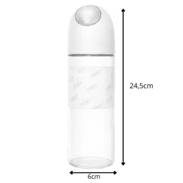 Üveg olívaolaj vagy ecet adagoló automatikus nyitással, 510 ml / Fehér