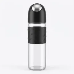 Üveg olívaolaj vagy ecet adagoló automatikus nyitással, 510 ml / Fekete