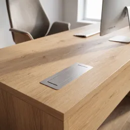 AMBIENTE SCHUKO billenő aljzat 3x230V + USB A-C / Rozsdamentes acél