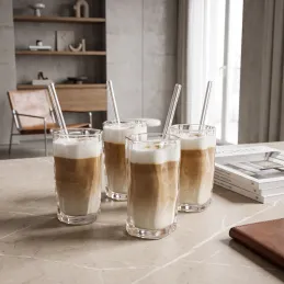 WAVE 275 ml-es boroszilikát kávéspohár / Átlátszó