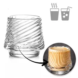 GROOVE 150 ml boroszilikát kávéspohár / Átlátszó