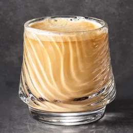 GROOVE 150 ml boroszilikát kávéspohár / Átlátszó