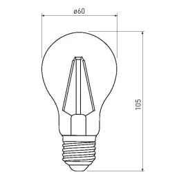 LED izzó 11W / Átlátszó