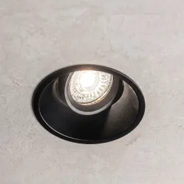 Dizájnos irányítható spotlámpa ADAMO ROUND / Matt fekete