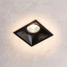 Dizájnos irányítható spotlámpa ADAMO SQUARE / Matt fekete
