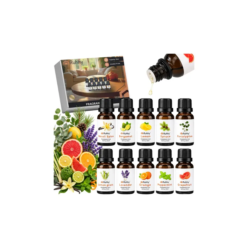 10 db-os illóolaj szett aroma diffúzorhoz / 15 ml