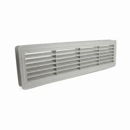 Kétoldalas szellőzőrács ajtóba 430 x 115 mm / Szürke
