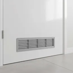 Kétoldalas szellőzőrács ajtóba 430 x 115 mm / Szürke
