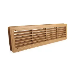 Kétoldalas szellőzőrács ajtóhoz 430 x 115 mm / Tölgy
