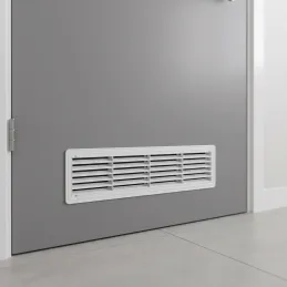 Kétoldalas szellőzőrács ajtóba 430 x 115 mm / Matt fehér