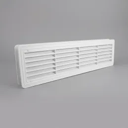 Kétoldalas szellőzőrács ajtóba 430 x 115 mm / Matt fehér