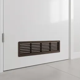 Kétoldalas szellőzőrács ajtóba 430 x 115 mm / Sötétbarna