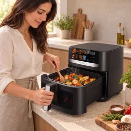 ULTRON XXL forrólevegős fritőz - 8L / Fekete