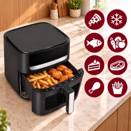 ULTRON XXL forrólevegős fritőz - 8L / Fekete