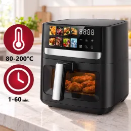 ULTRON XXL forrólevegős fritőz - 8L / Fekete