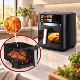 ULTRON XXL forrólevegős fritőz - 8L / Fekete