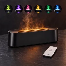 LED aroma diffúzor lánghatással GALO / Fekete