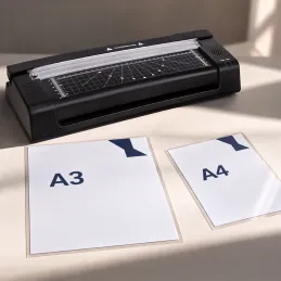 Laminálógép papírvágóval EASY / Fekete