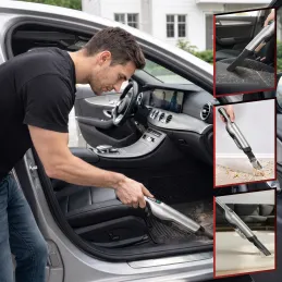 Vezeték nélküli kézi porszívó ULTRA LUX 100W / Fekete