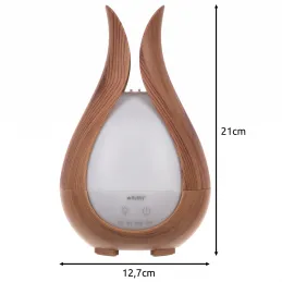LED ultrahangos párásító távirányítóval DROP / Természetes fa