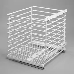 Kihúzható szennyestartó kosár ajtóra szerelhető, csillapítással ALO / Matt fehér
