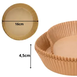 50 db-os kerek papírbetét szett fritőzhöz